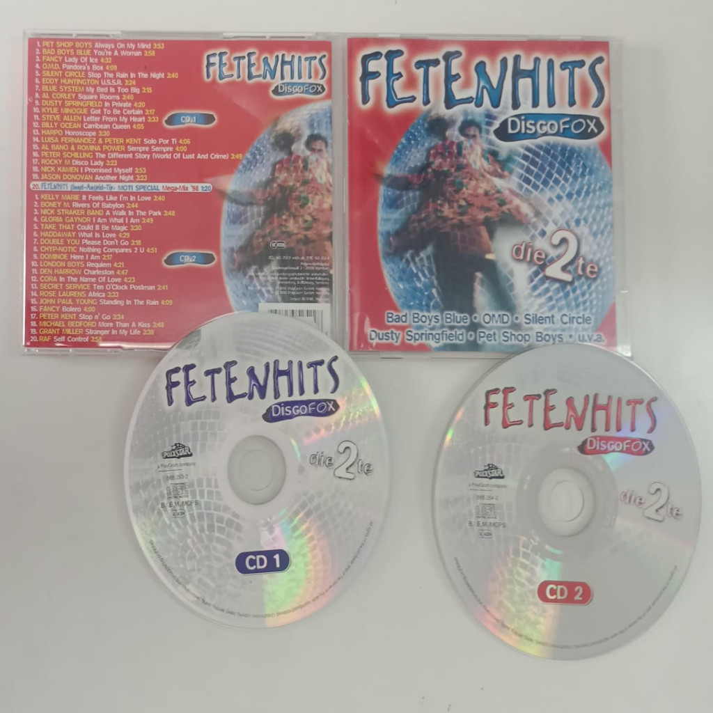 CD VÁRIOS ARTISTAS FETENHITS DISCO FOX [COLETÂNEA MÚSICA ELETRÔNICA]
