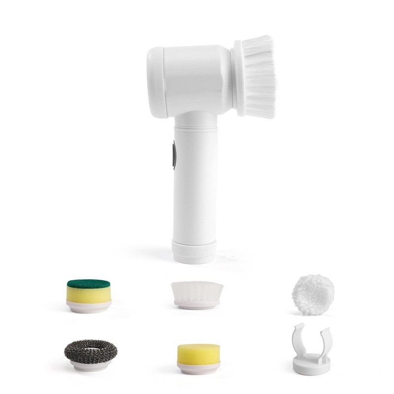 Escova Elétrica de Limpeza Portátil Recarregável Tipo USB 5 Em 1 HLQ 01 em Oferta na Shopee