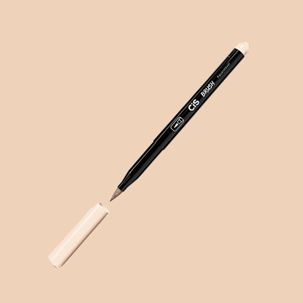 Caneta Pincel Brush Aquarelável Palha 57 - Cis  -