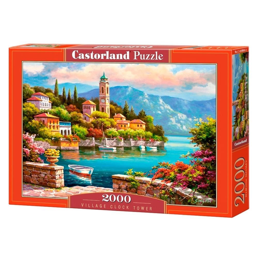 Puzzle 2000 peças Relógio da Vila - Imp. Castorland