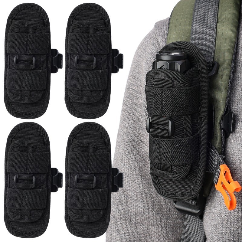 Saco De Lanterna De Nylon Para Caça Tática Ao Ar Livre-Caminhadas , Camping ,-360 ° Rotatable , M Ultifuncional-Bolsa Porta Cintura-Estojo Portátil