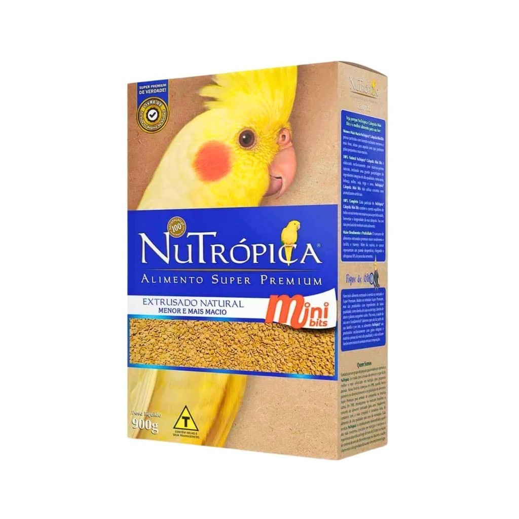 Ração Para Calopsita Natural Mini Bits 900g Nutrópica em Oferta na Shopee