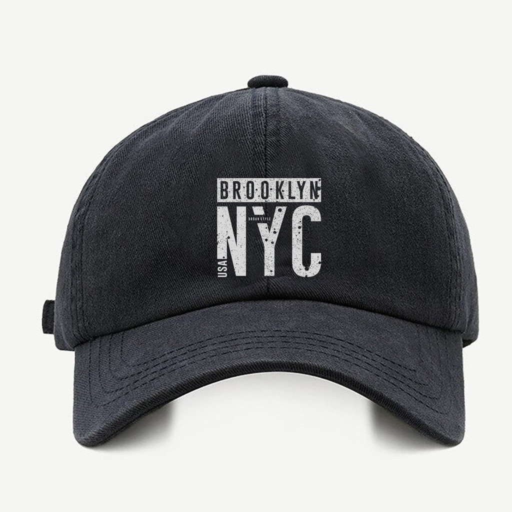 Bone baseball masculino preto NycCom regualgem cores bege e branco
