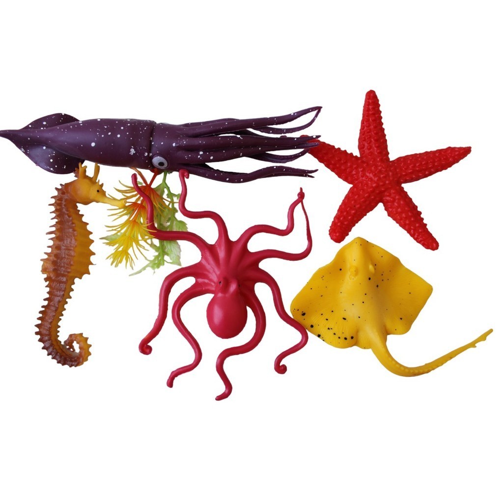 Brinquedos Criaturas Marinhas Miniatura Animais Aquáticos em Oferta na Shopee
