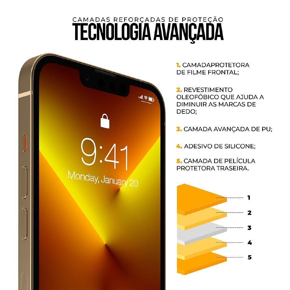 Película para Samsung Galaxy A05s - Traseira de Fibra de Carbono Preta - Gshield - detalhe