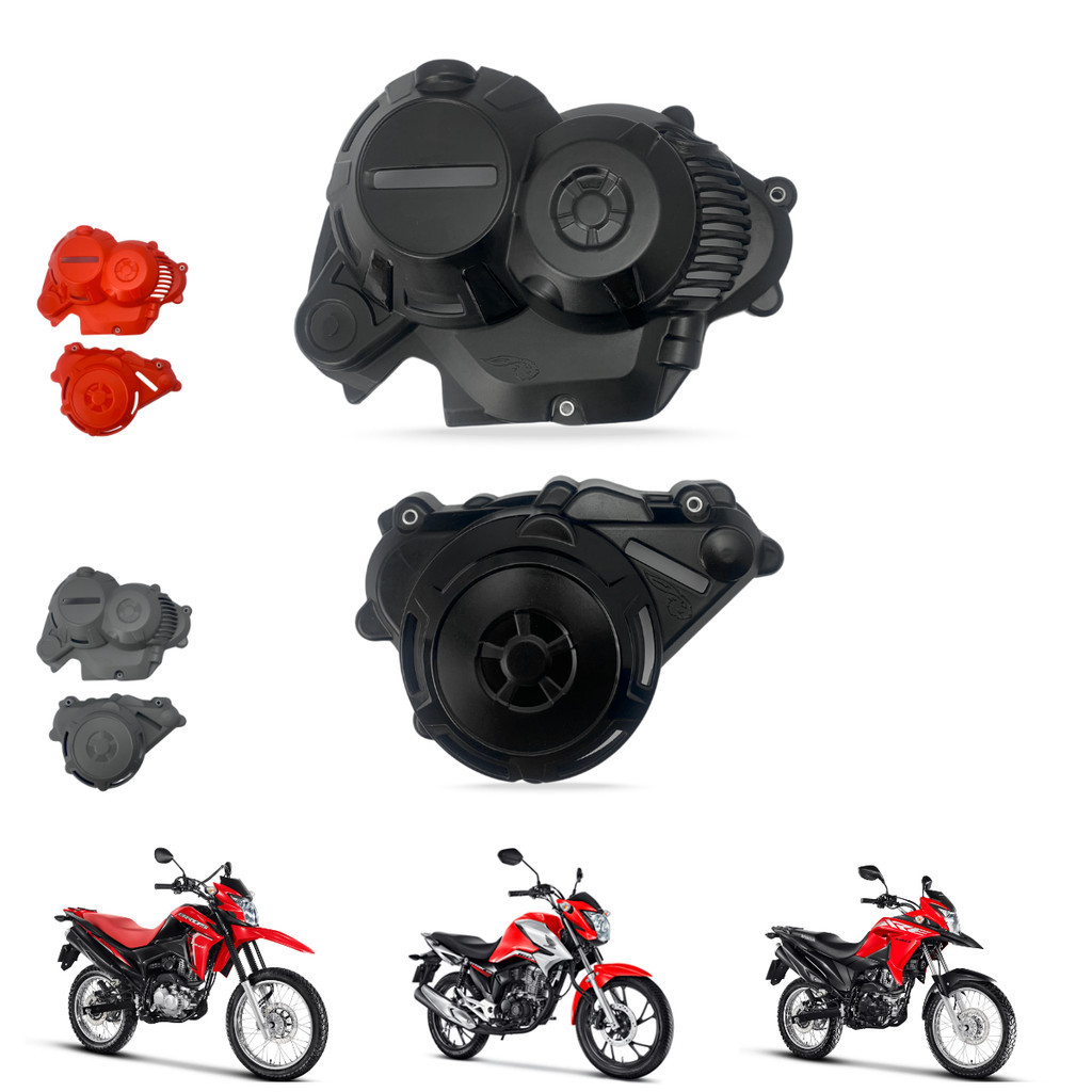 Protetor Tampas do Motor Bros 160 Xre 190 Titan 160 Amx Defender