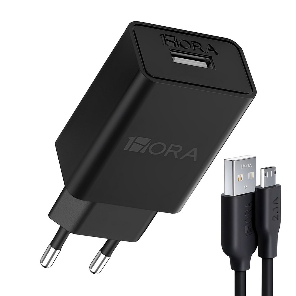 Carregador Usb 1Hora com Cabo Micro Usb 2.0A Preto em Oferta na Shopee