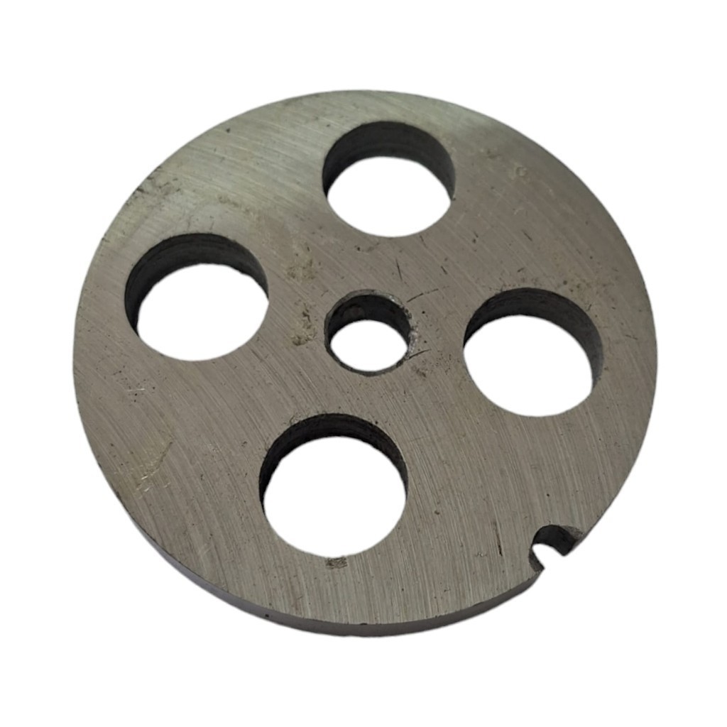 DISCO DE MOEDOR DE CARNE BOCA 22 COM 4 FUROS 20MM 22/20 AÇO CARBONO REDE PARA MOEDOR DE CARNE