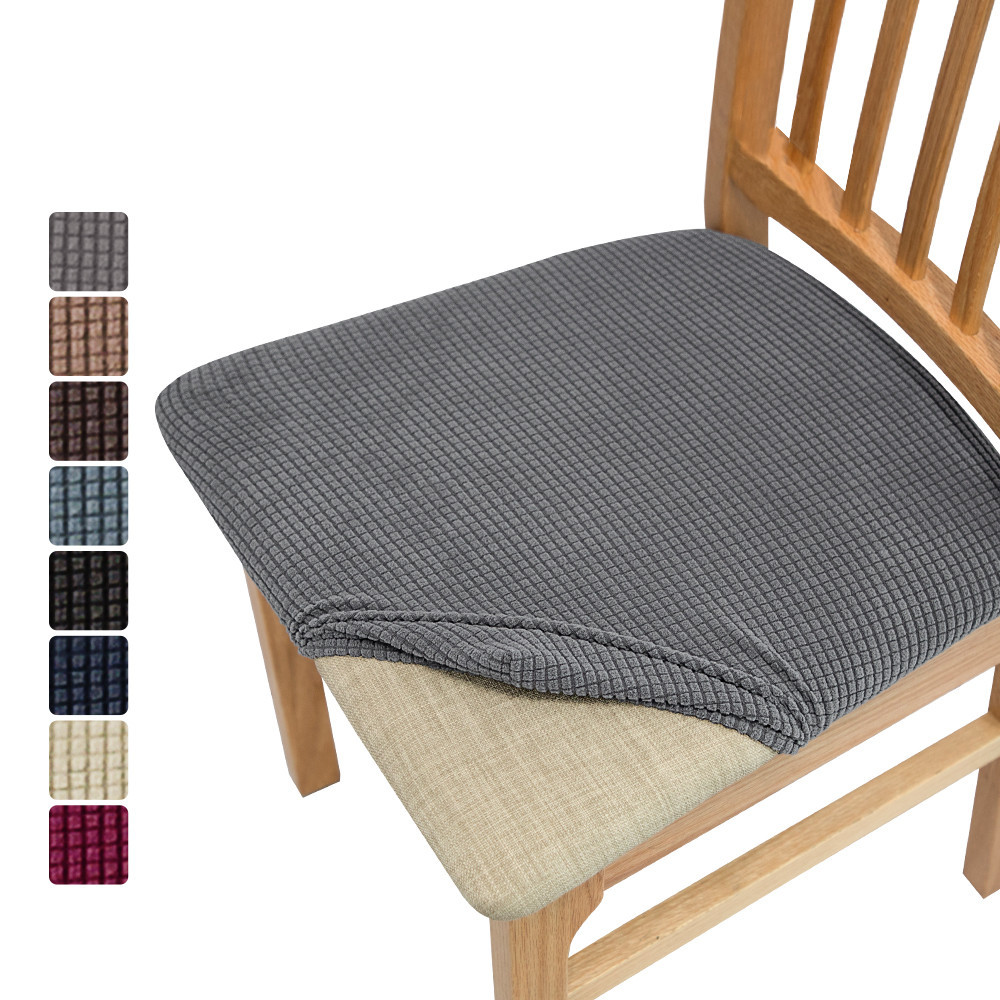 Capa De Cadeira De Veludo De Milho De 1 Peça , Jantar Com Banda Elástica , Para Dormitório Cozinha Sala De Estar Decoração De Casa