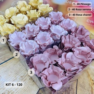 KIT 120 Forminhas Para Doces Finos PÊSSEGO + R SERENO + R CHÁ em Oferta na Shopee