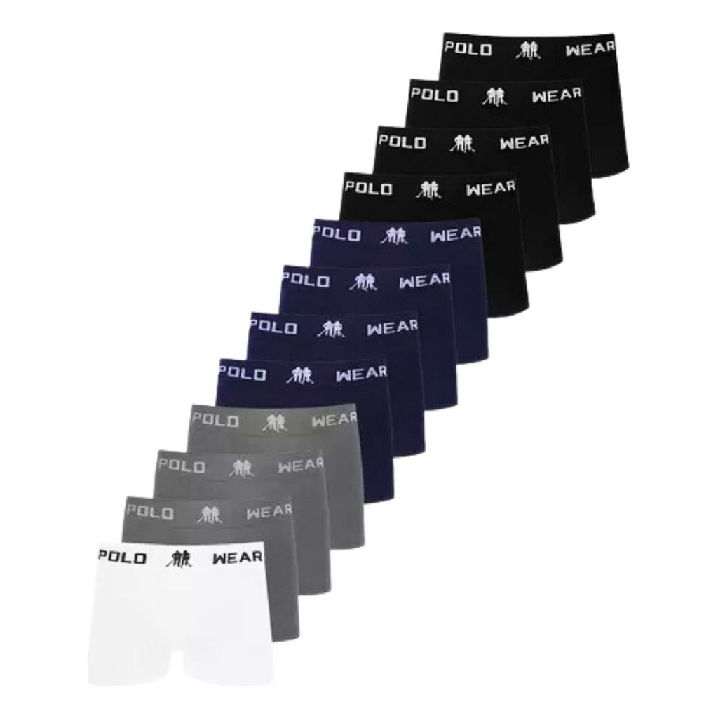Kit 12 Cuecas Masculinas Boxer Microfibra Original