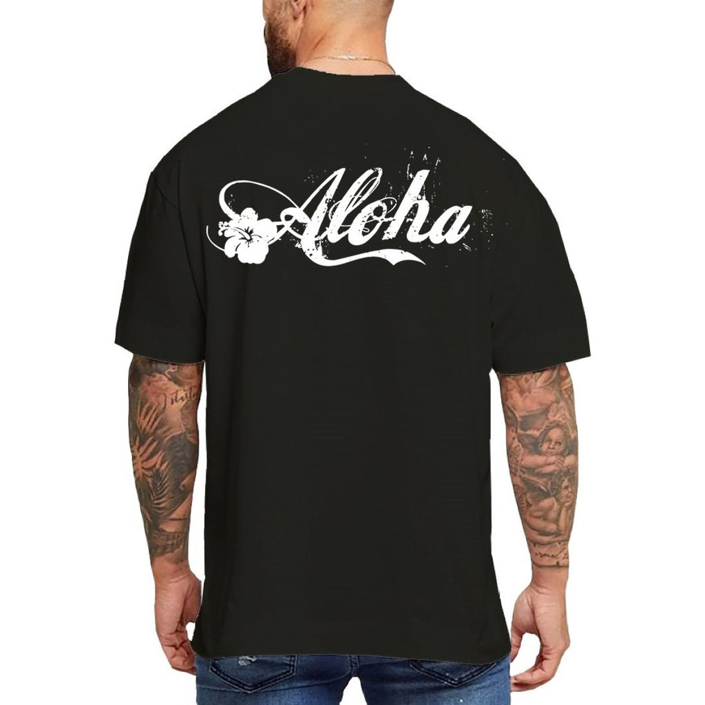 Camisa Vaa Remador De Canoa Havaiana De Algodão Remo Aloha