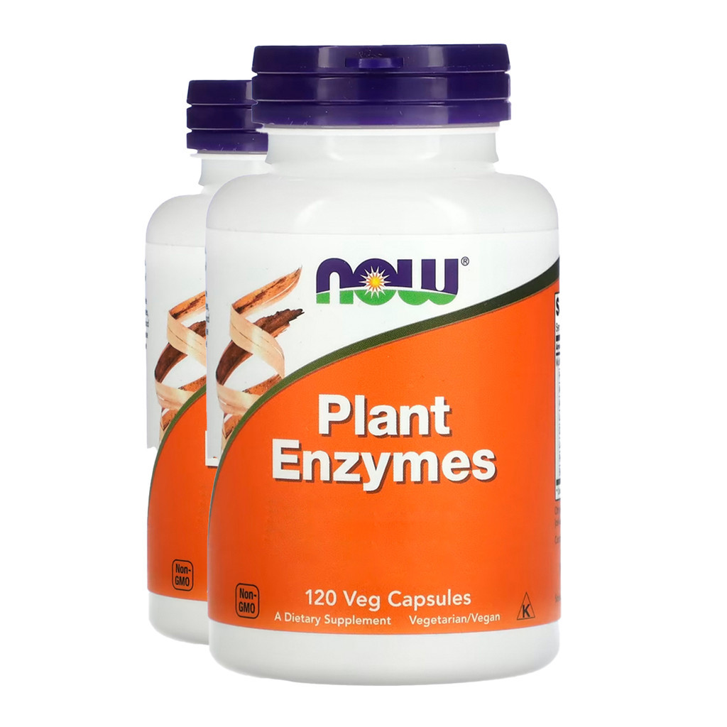 Kit 2x Enzimas Digestivas Now Foods Plant Enzymes 120Cáps Importado/Made in Usa em Oferta na Shopee