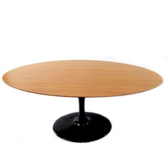 Mesa De Jantar Saarinen Oval 137X90 Cm Freijó Preto