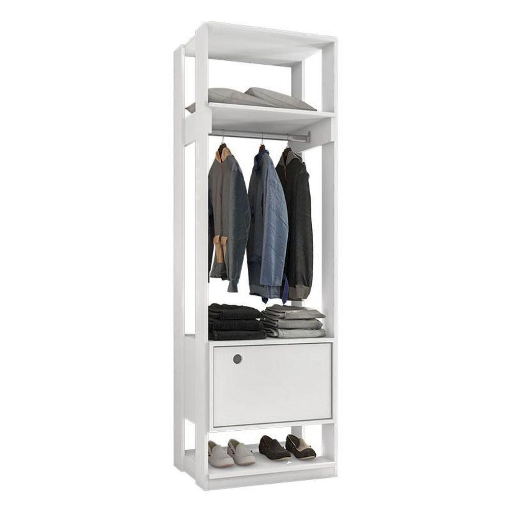 Guarda Roupa Modulado Titan Com Porta Branco - Móveis Leão - Home & Living