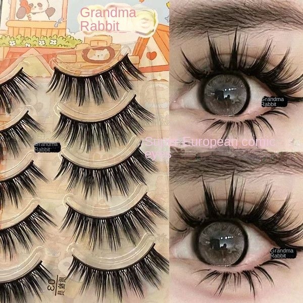 A moda muda de leveza 272 maquiagem esfumada exagerada, olhos inchados, bolhas, quadrinhos europeus e americanos, cílios postiços grossos e realistas, meninas frias RMOX