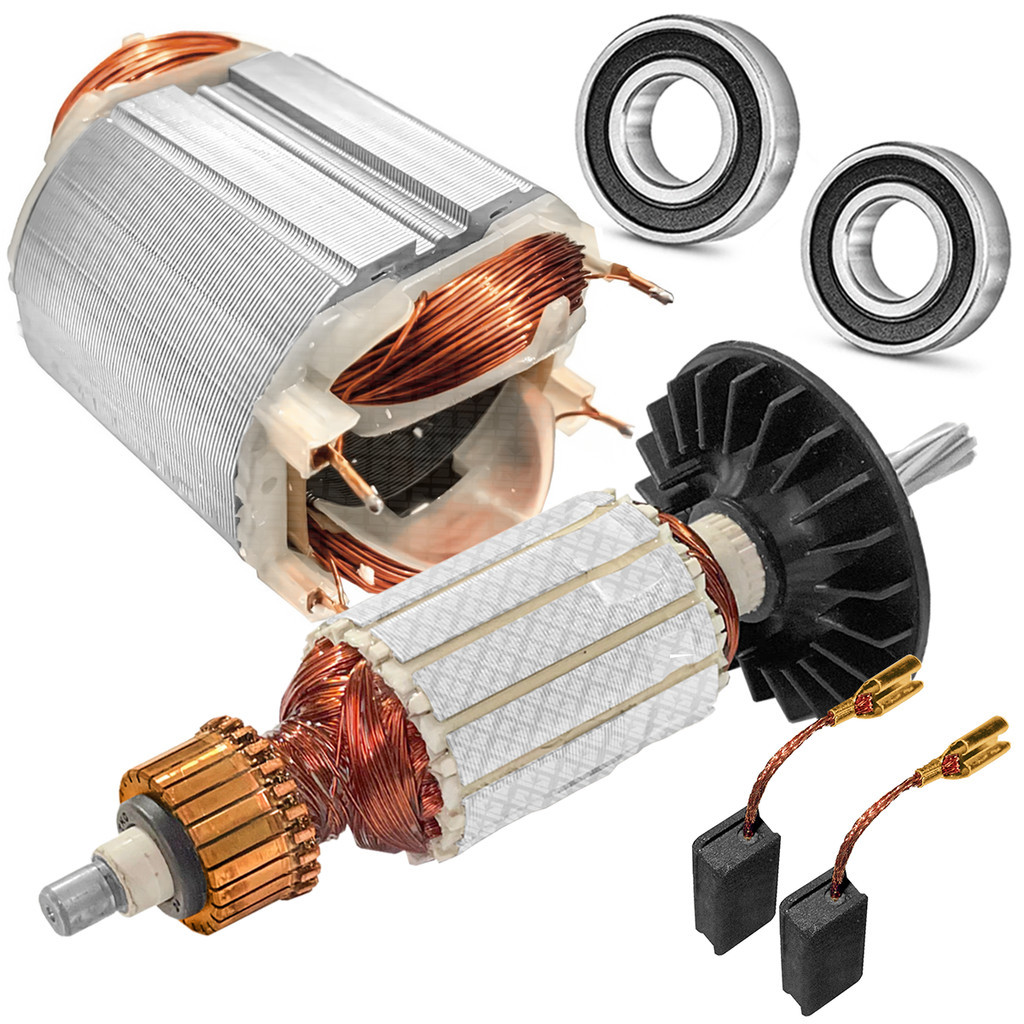 Kit Induzido, Bobina e Carvão Para Martelete 11228 Gbh 2-24 Dse 220v