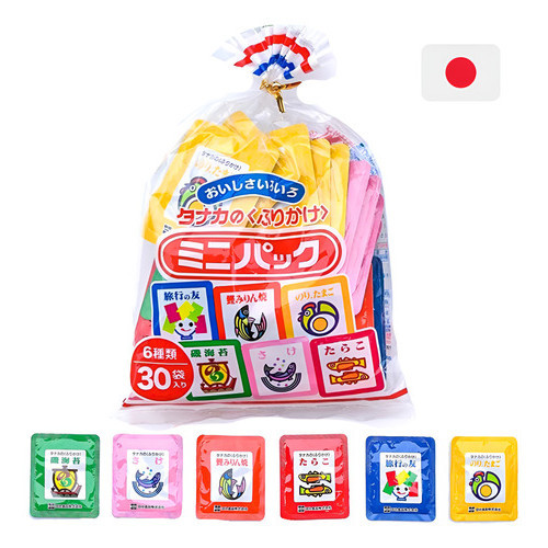 Pacote Furikake Japones Tanaka Com 30 Sachês Sortidos em Oferta na Shopee