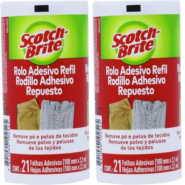Kit com 2 Refil Rolo Adesivo SCOTCH-BRITE 3M em Oferta na Shopee