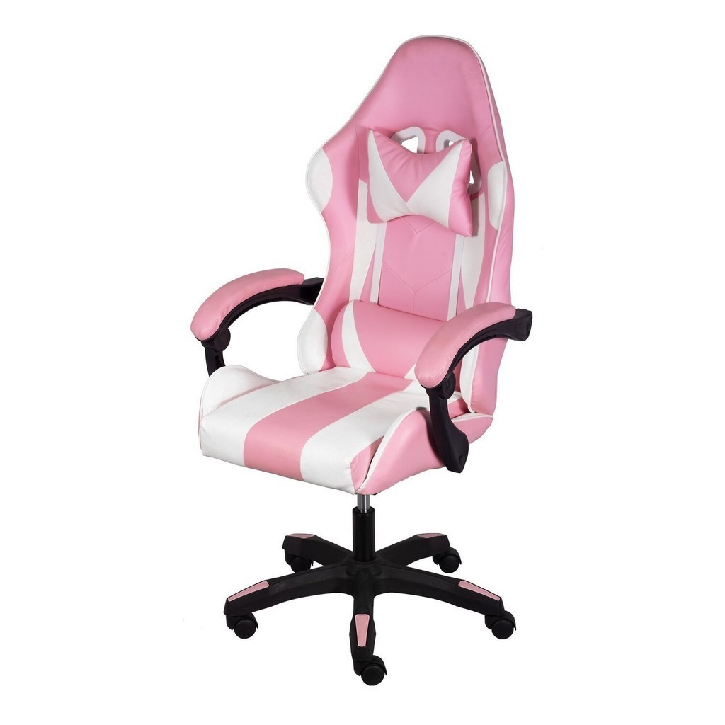 Cadeira para Escritório Gamer Hawker Rosa - Home & Living