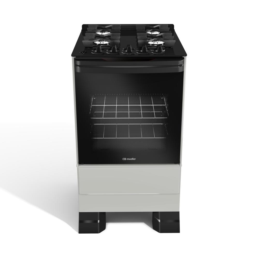 Fogão 4 Bocas Mesa de Vidro Titânio Mueller MFV4BF - Bivolt — imagem 2 de 2