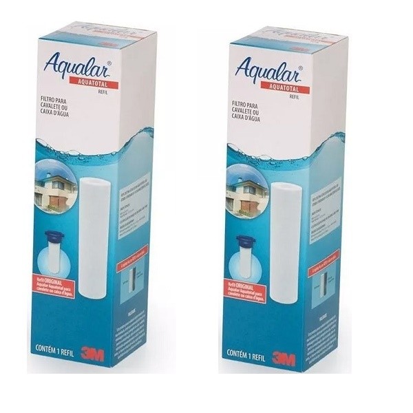 Kit com 2 Refil 3M para Filtro de Agua Aqualar Aquatotal 0859 em Oferta na Shopee