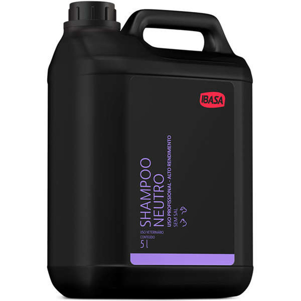 Shampoo Neutro Ibasa para Cães e Gatos - 5 Litros - Pets