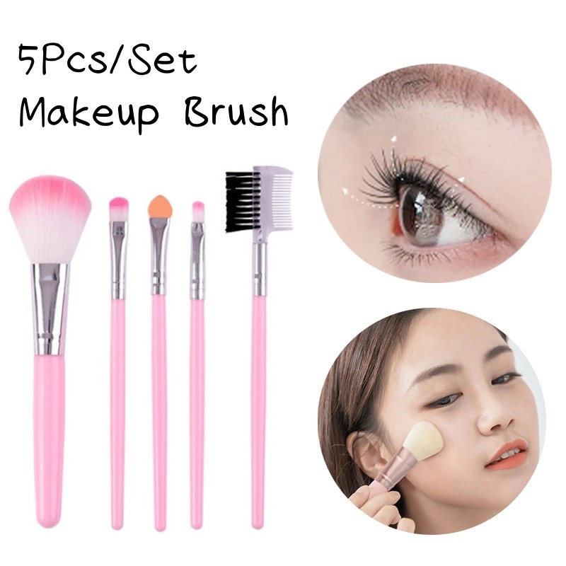 Conjunto De Pincéis De Maquiagem Cosméticos Em Pó Sombra Para Os Olhos Blush Blending Beauty Make Up Brush Escova Macia