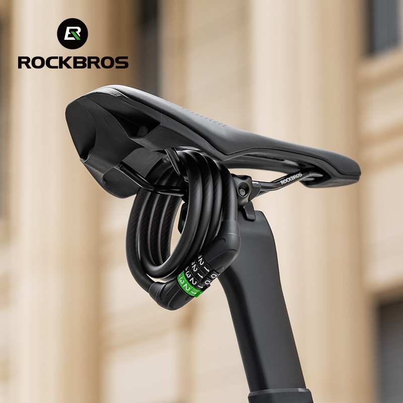 ROCKBROS Cabo De Aço Senha Trava Anti-Furto Corrente Portátil Leve E Durável Universal MTB Road Bike Lock em Oferta na Shopee