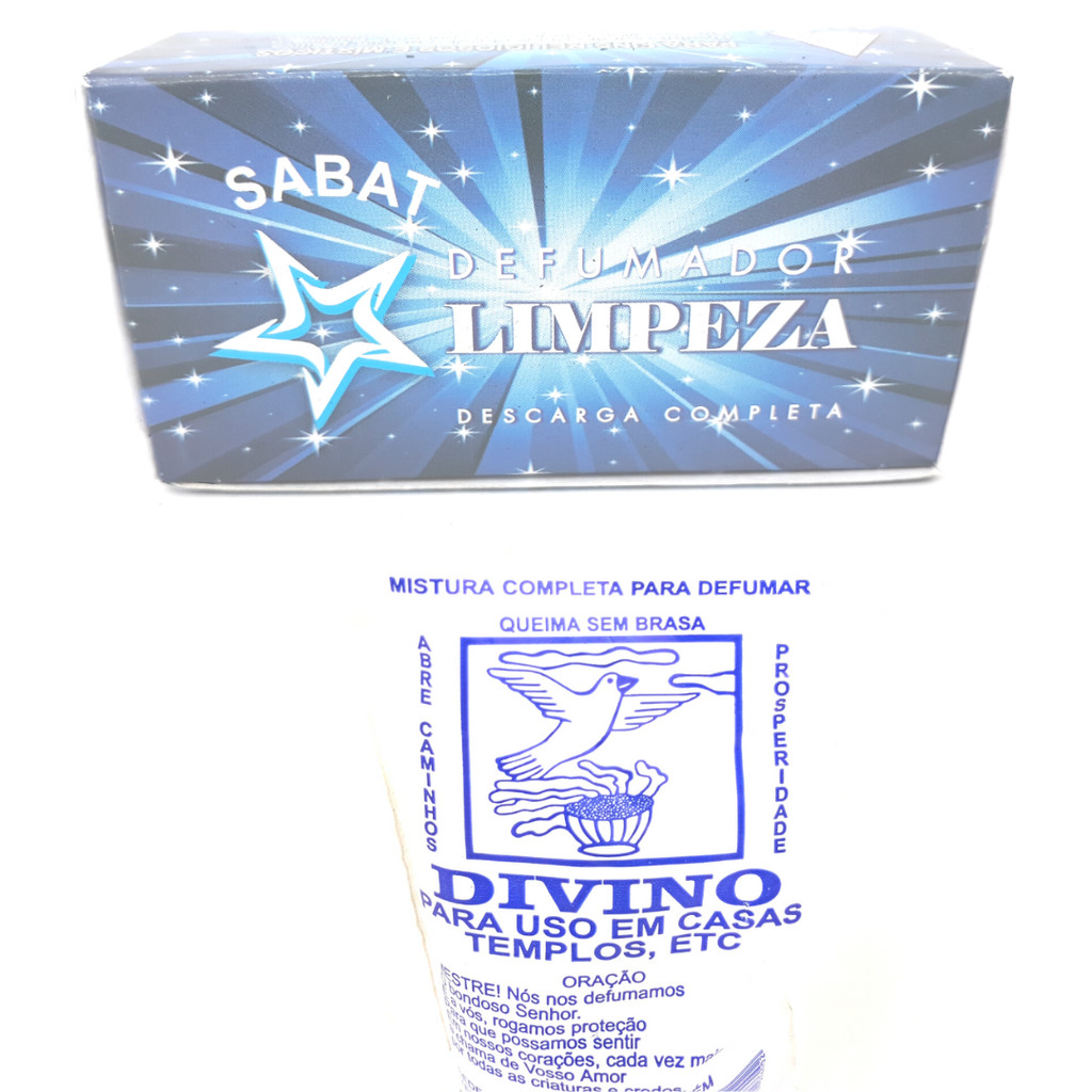 Defumador Divino Mestre Sem Brasa Caseiro Limpeza Lar Casa Ambiente Tablete Limpeza Ervas Forte Kit
