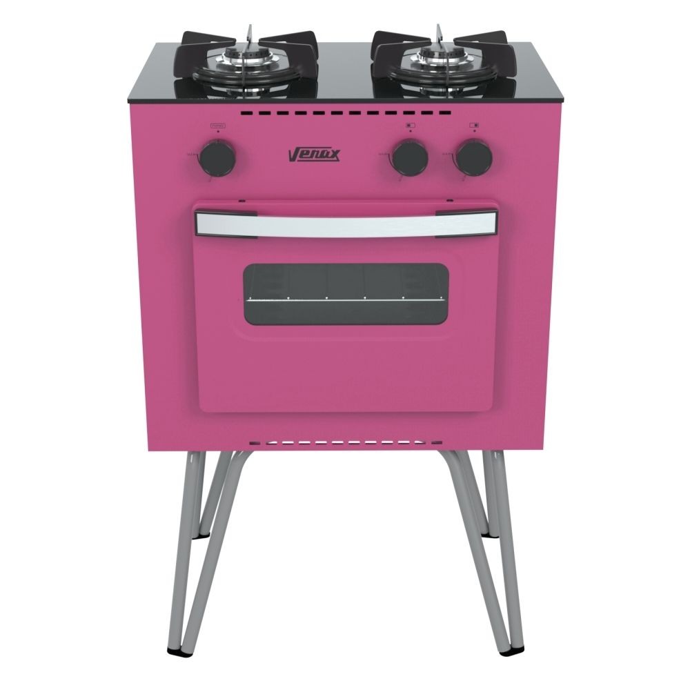 Fogão Portátil 2 Bocas Venax Mini Cook Mesa de Vidro Rosa em Oferta na Shopee