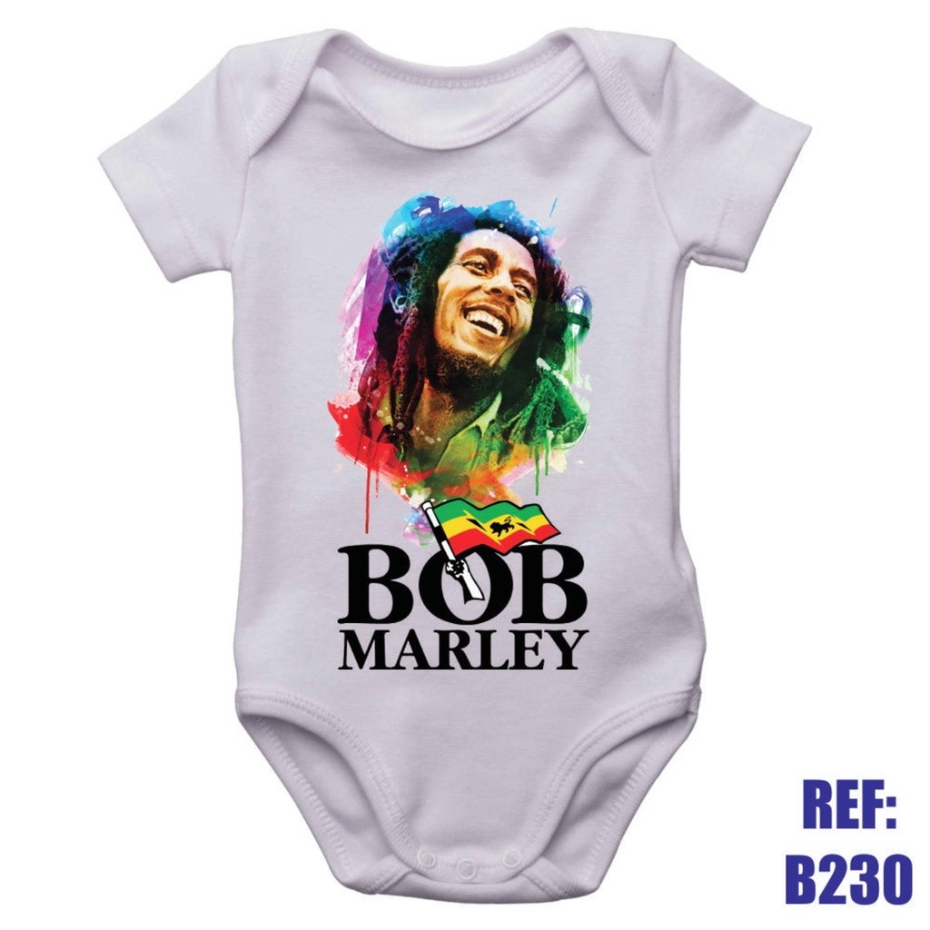 Body Infantil Bob Marley Roupinha Bebê