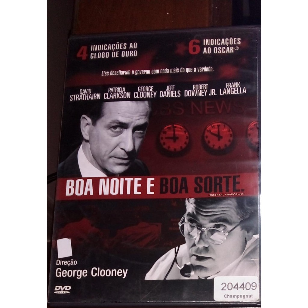 DVD Original - Boa Noite e Boa Sorte.(2005)
