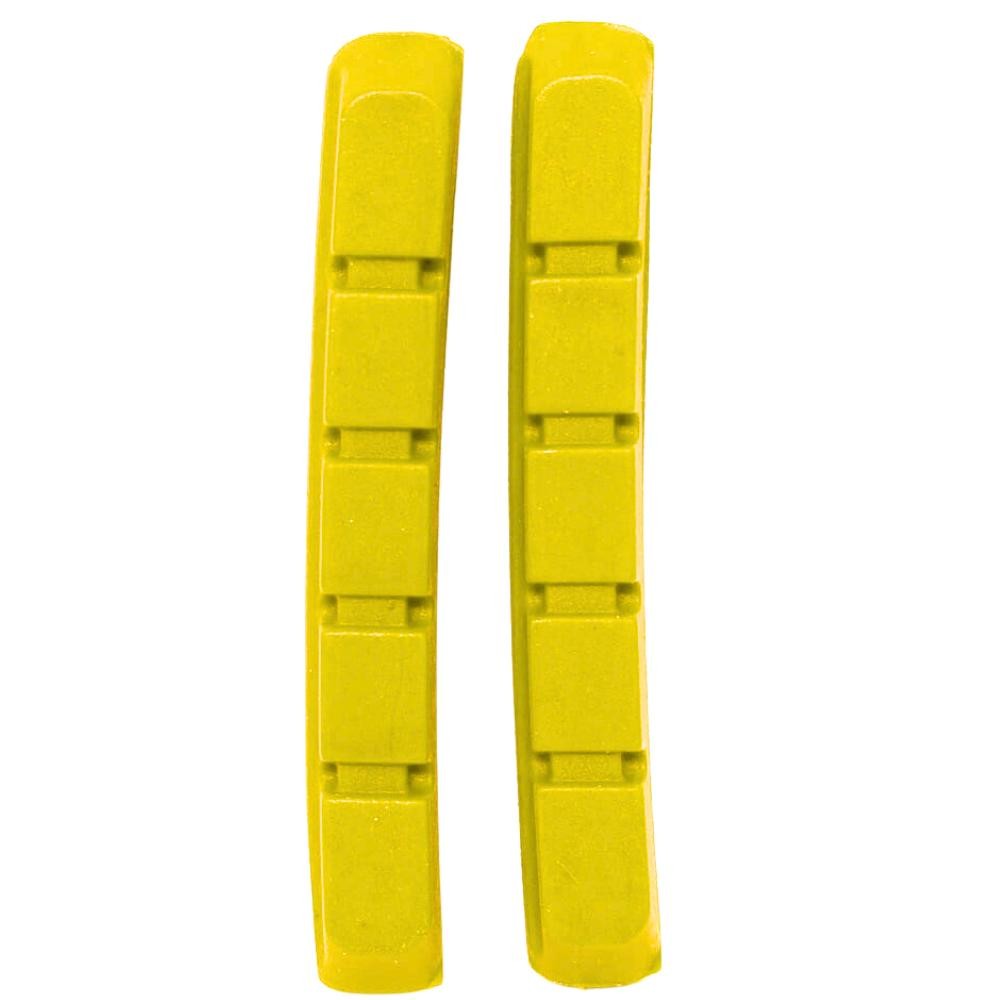 Refil Kombat De Freio Para Bicicleta Bike Ciclismo Compativel Com XT/XTR V-Brake Amarelo