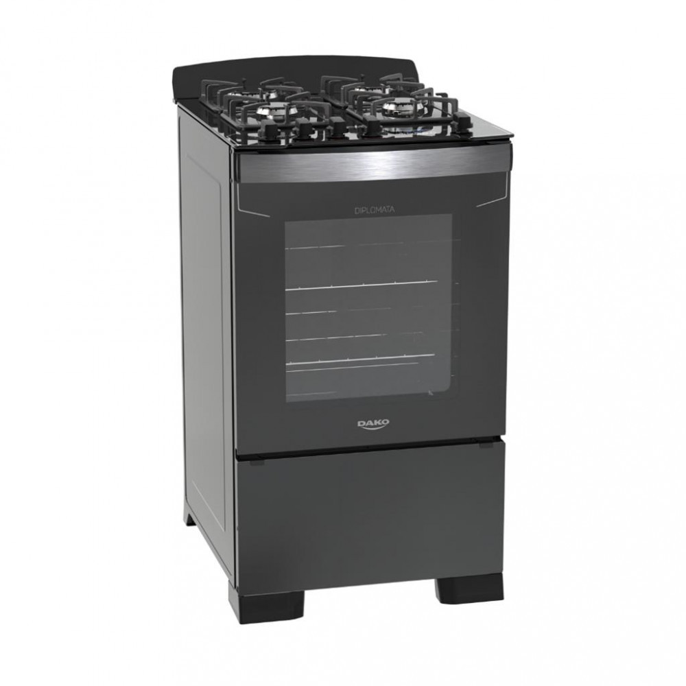 Fogão 4 Bocas Dako Diplomata com Grill em Oferta na Shopee
