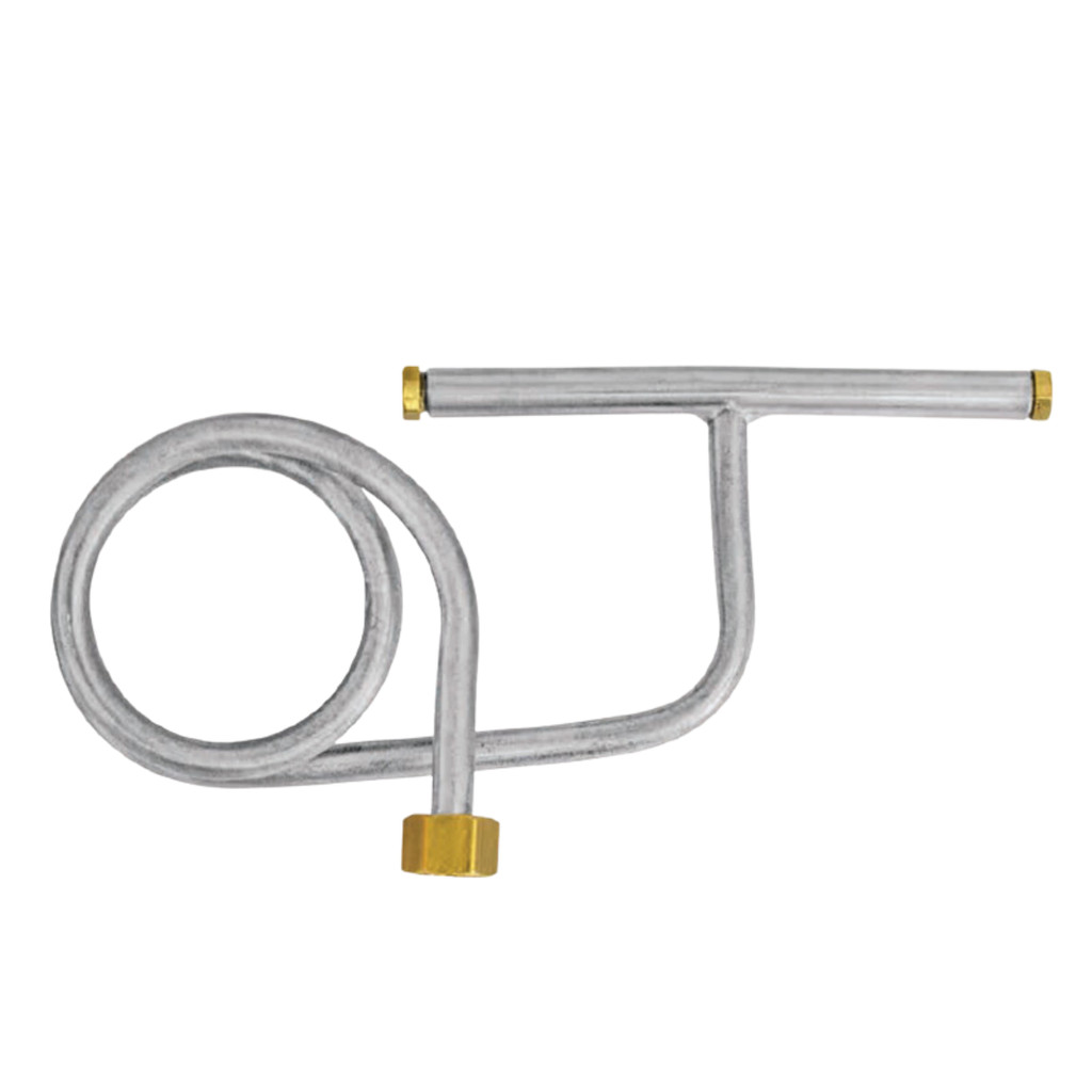 Ligação de Alumínio 1/4 x 410mm com Tubo Injetor - Maqenge