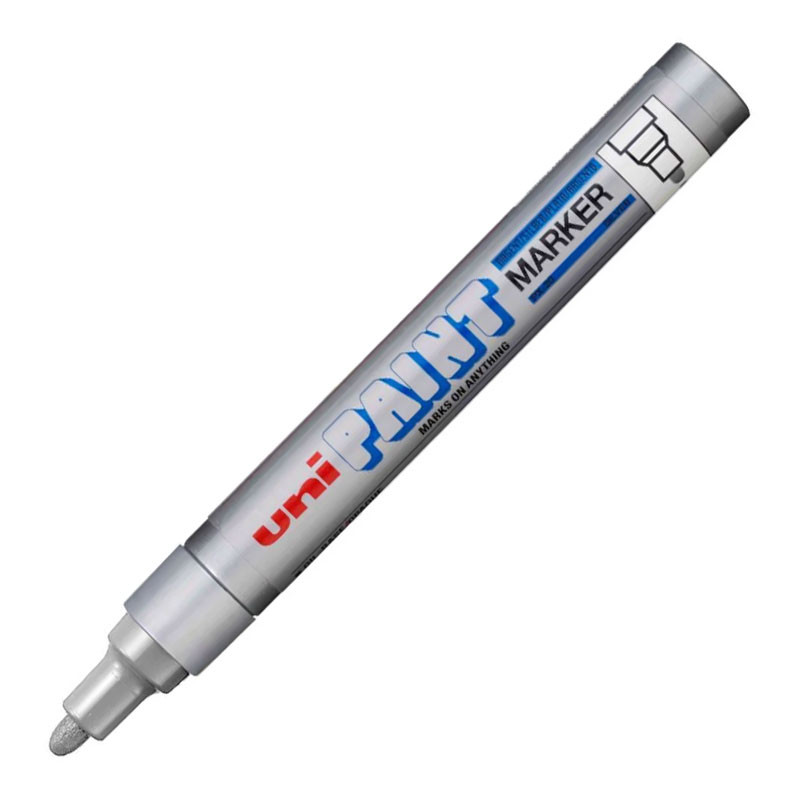 Pincel marcador permanente Paint Marker Cinza PX-20 Uni-Paint