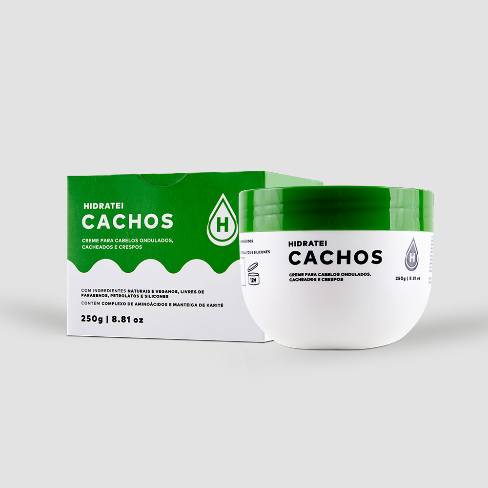 Creme Tratamento Finalização Para Cabelos Cacheados - Hidratei Cachos 250g - Mom & Baby