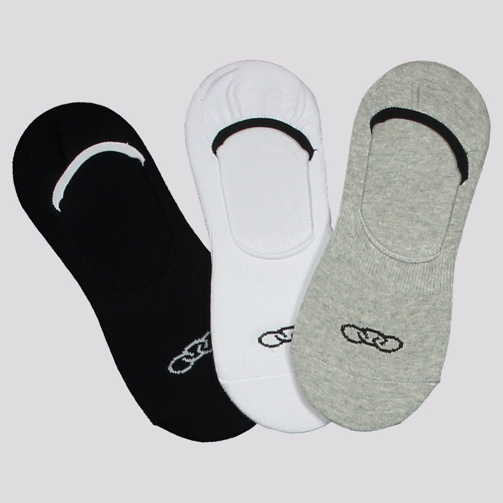 Kit Meia Olympikus Ult Invisível 3 Pares Branca Cinza e Preta em Oferta na Shopee
