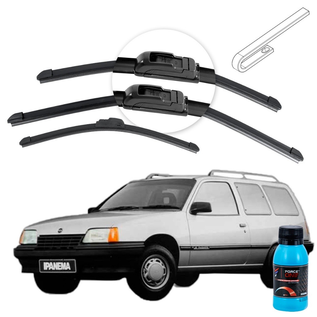 Palheta Limpador de Parabrisa Chevrolet Ipanema ano 89 a 98 Universal Dianteira e Traseira em Oferta na Shopee