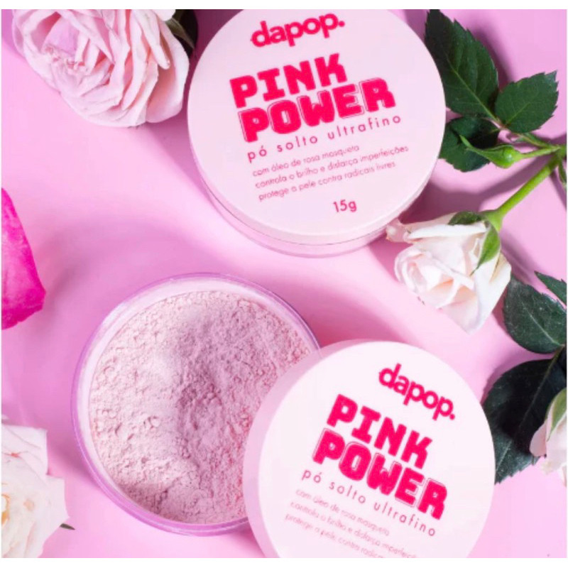 Pó Solto Ultrafino Rosa Mosqueta Pink Power - Dapop