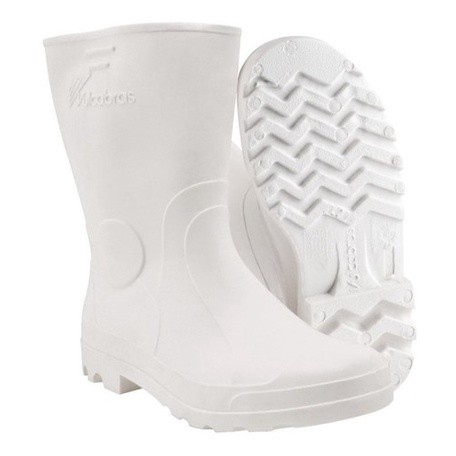 Bota Galocha Pvc Branca Cano Medio Açougue Limpeza Cozinha  Vulcabrás Uso Profissional Impermeável Pvc em Oferta na Shopee