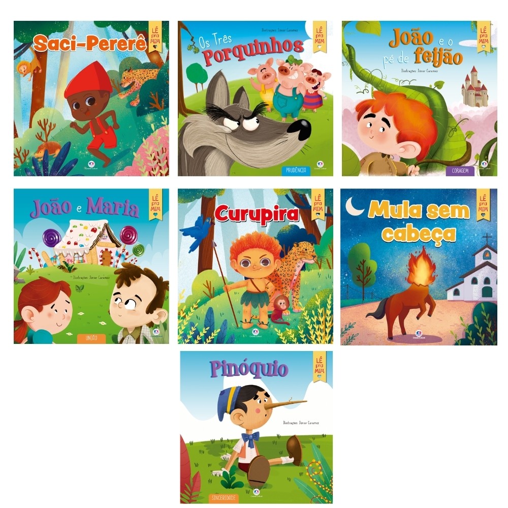 Kit Livro Infantil Coleção Lê pra Mim Contos em Oferta na Shopee