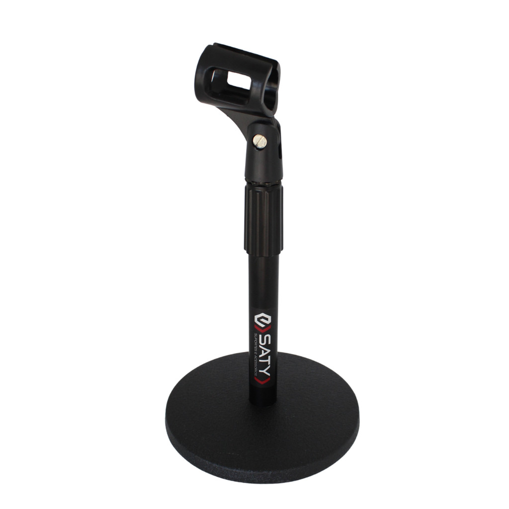 Suporte de microfone c/ cachimbo Pedestal de mesa Saty PMS05