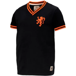 Camisa Holanda Plus Size Preta Retrô Masculina Oficial