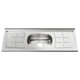 Pia Inox Ghel Plus 1500X530X95mm Cuba Central N4 Escorredor Concretada sem Válvula em Oferta na Shopee