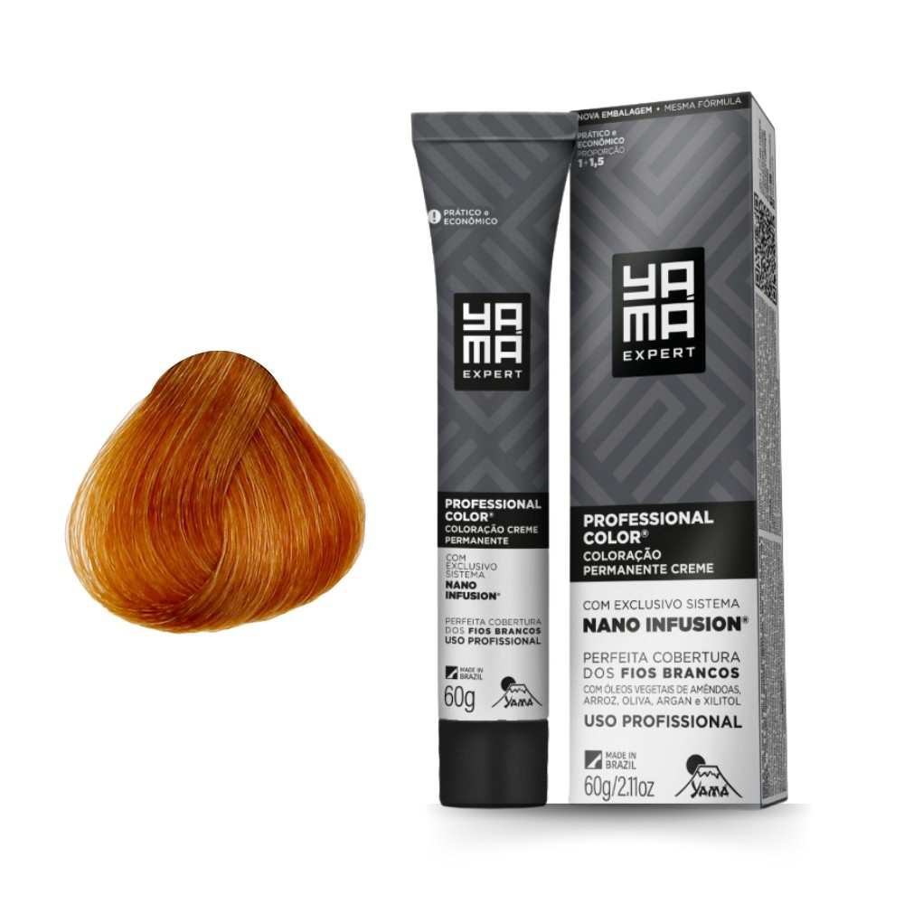 Coloração Nano 8.34 Louro Claro Dourado Acobreado Yamá em Oferta na Shopee