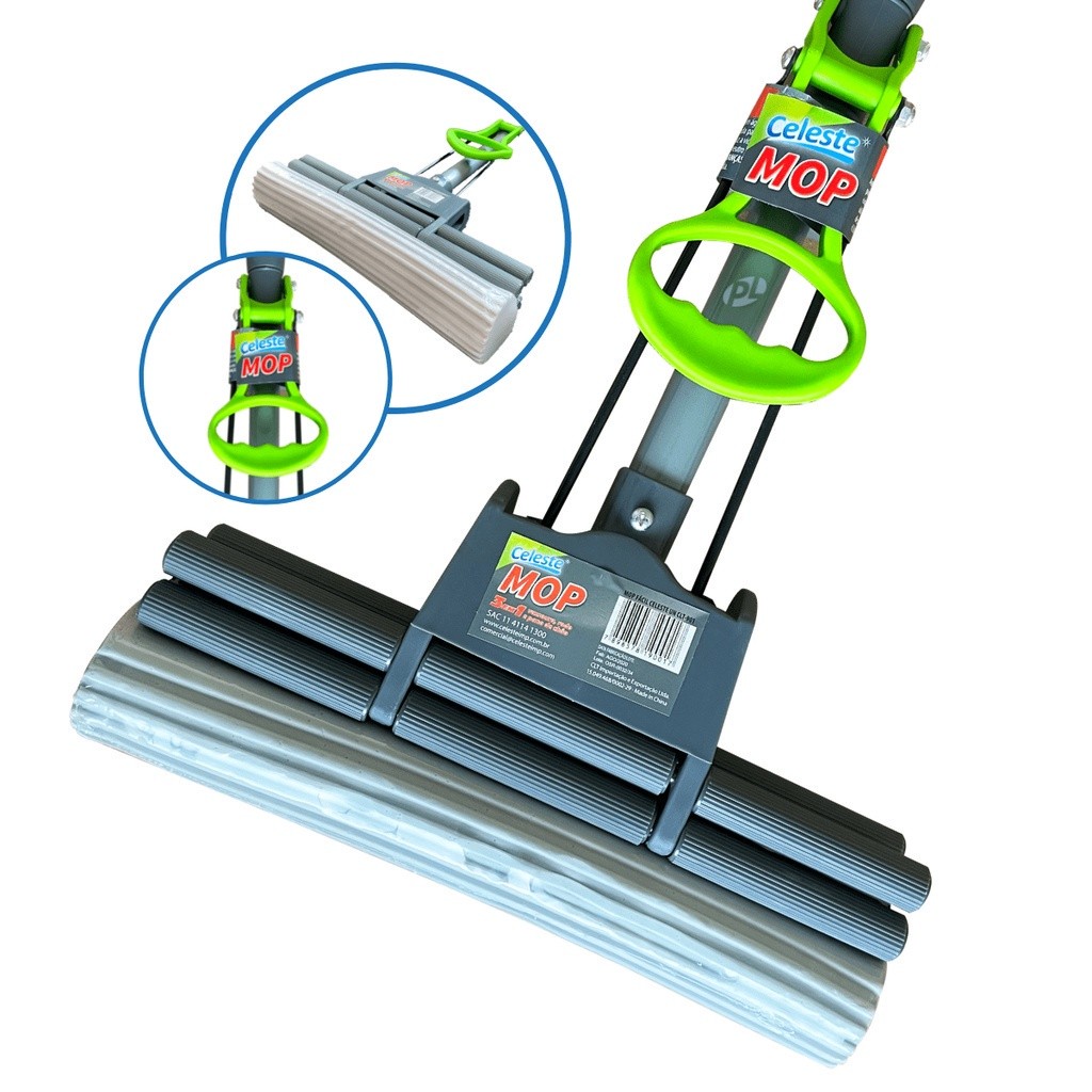 Imagem Mop  Rodo Celeste Original Limpeza Geral Plus Lava E Seca