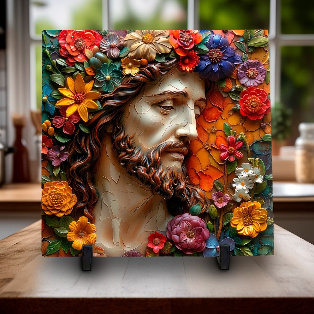 Azulejos Ceramica Decorativos Com Imagens Cristãs em Estilo 3D