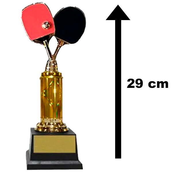 Trofeu Tênis de Mesa 29cm Luxo Globo